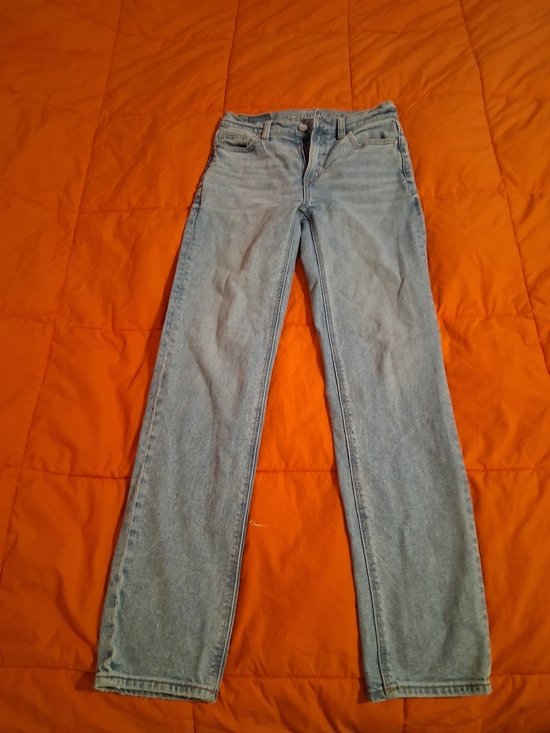 American Eagle Outfitters Denim - American Eagle Light Blue Super High-Rise Straight Jeans